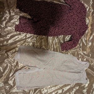 Old Navy Pink Floral Baby Onesie